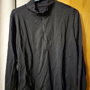 Womens Fabletics Black Quarter-Zip Pullover